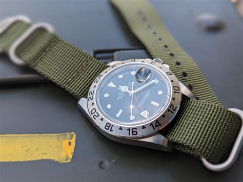 cinturino nato rolex explorer 2|rolex explorer ii nato.